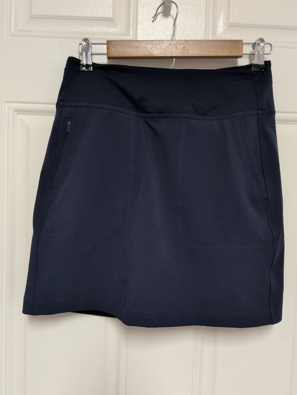 Athleta Tee Time Skort 17” Blue Golf Tennis Athletic Skirt Built-in Shorts Sz S